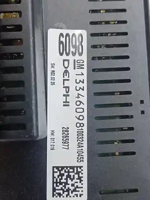 Peça sobressalente para automóvel em segunda mão comando de sofagem (chauffage / ar condicionado) por opel meriva b design edition referências oem iam 13346098  