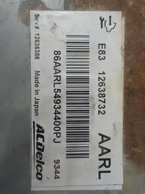 Second-hand car spare part ecu engine control for opel meriva b design edition oem iam references 12638732  
