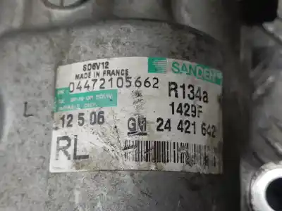 Pezzo di ricambio per auto di seconda mano compressore aria condizionata per opel meriva blue line riferimenti oem iam 24421642  