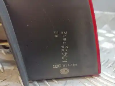 Peça sobressalente para automóvel em segunda mão farolim traseiro direito por audi a4 berlina (8e) 2.0 tdi 16v (103kw) referências oem iam 8e5945096  