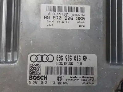 Second-hand car spare part ecu engine control for audi a4 berlina (8e) 2.0 tdi 16v (103kw) oem iam references 03g906016n  