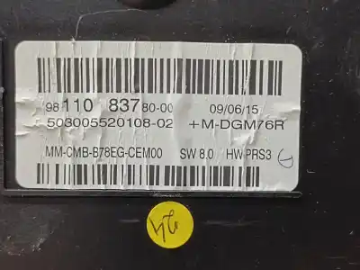 Peça sobressalente para automóvel em segunda mão quadrante por citroen c4 picasso feel referências oem iam 9811083780  