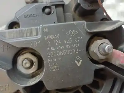 Second-hand car spare part alternator for renault clio iii confort dynamique oem iam references 0124425071  