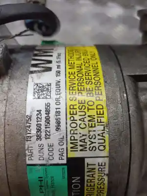 Second-hand car spare part air conditioning compressor for opel meriva cosmo oem iam references 9986181  