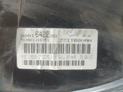 Pezzo di ricambio per auto di seconda mano pannello degli strumenti per citroen jumpy hdi 125 fap 27 l1h1 fugón riferimenti oem iam 9801642280  
