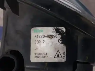 Peça sobressalente para automóvel em segunda mão farol / projetor de nevoeiro esquerdo por toyota corolla (_e12_) 1.4 d (nde120_) referências oem iam 8122002090  