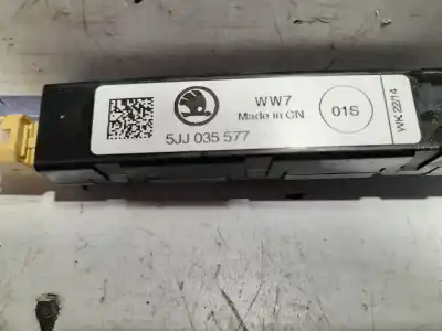 Автозапчастина б/у електронний модуль для skoda spaceback (5h) 1.6 tdi посилання на oem iam 5jj035577  