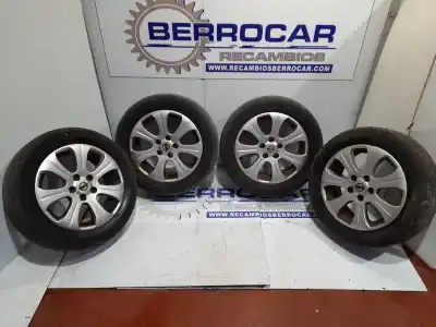Peça sobressalente para automóvel em segunda mão jogo de jantes por opel zafira b 1.6 16v cat referências oem iam 13116624