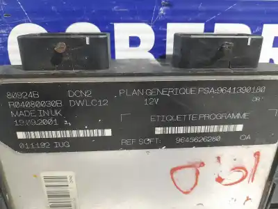 Second-hand car spare part ecu engine control for citroen jumpy 1.9 d furg. (776kg) oem iam references 9641390180  
