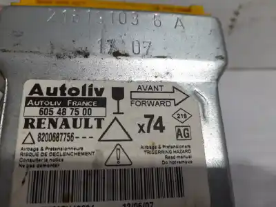 Автозапчастина б/у блок управління подушками безпеки для renault laguna ii (bg0/1_) 1.9 dci (bg1a, bg1v) посилання на oem iam 8200687756  