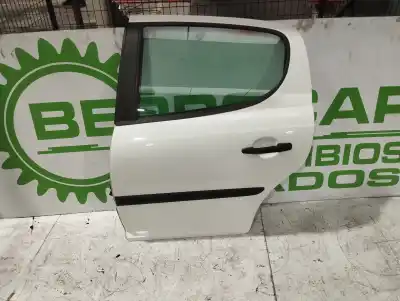 Second-hand car spare part rear left door for peugeot 207 1.4 oem iam references 9006n2