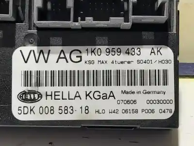 İkinci el araba yedek parçası konfor modülü için volkswagen caddy ka/kb (2k) 1.9 tdi oem iam referansları 1k0959433ak  