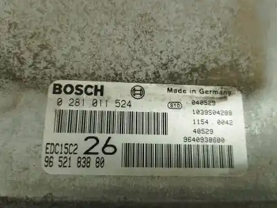 Second-hand car spare part ecu engine control for citroen c5 break 2.0 hdi sx oem iam references 9652138380  