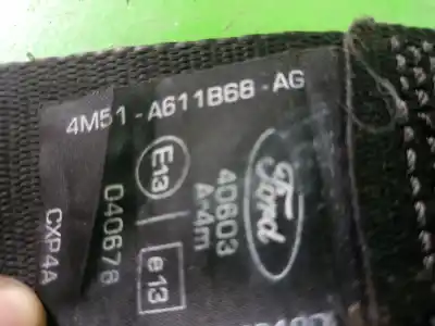 Pezzo di ricambio per auto di seconda mano cintura di sicurezza posteriore sinistra per ford focus berlina (cap) 1.6 16v cat riferimenti oem iam 4m51a611b68  