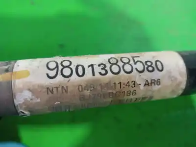 Second-hand car spare part front left transmission for citroen c3 exclusive oem iam references 9801388580  