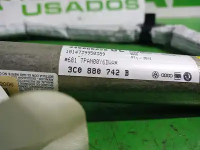 Recambio de automóvil de segunda mano de AIRBAG CORTINA DELANTERO DERECHO para VOLKSWAGEN PASSAT B6 (3C2) 2.0 TDI 16V referencias OEM IAM 3C0880742B  