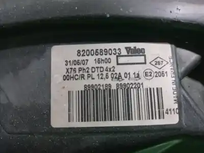 Автозапчасти б/у правая фара за renault kangoo (f/kc0) authentique ссылки oem iam 8200589033  