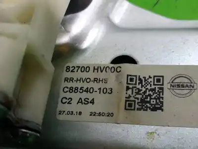 Автозапчастина б/у регулятор скла заднього правого для nissan qashqai (j11) acenta посилання на oem iam c88540103  