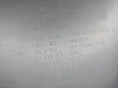 Peça sobressalente para automóvel em segunda mão forra / revestimento da porta dianteira direita por chevrolet matiz s referências oem iam 96602222  