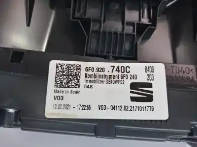 Peça sobressalente para automóvel em segunda mão quadrante por seat arona xperience referências oem iam 6f0920740c  