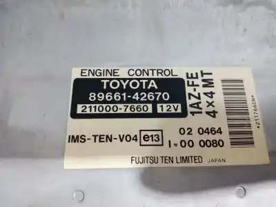 Second-hand car spare part ecu engine control for toyota rav 4 (a2) 2.0 luna 4x4 (2003->) oem iam references 8966142670  