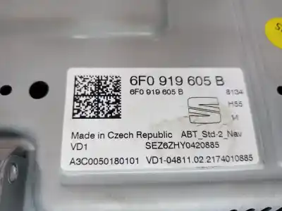Second-hand car spare part multifunction display for seat arona xperience oem iam references 6f0919605b  