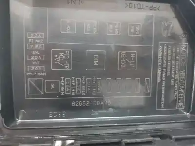 Second-hand car spare part fuse box unit for toyota yaris active oem iam references 826620da70  