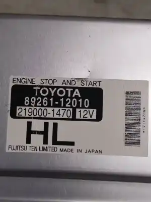 Peça sobressalente para automóvel em segunda mão módulo eletrônico por toyota auris (_e15_) 1.33 dual-vvti (nre150_) referências oem iam 8926112010  