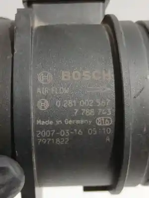 Second-hand car spare part flowmeter for bmw 1 (e87) 120 d oem iam references 0281002567  