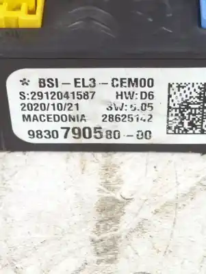 Second-hand car spare part fuse box unit for citroen jumpy iii autobús (v_) 1.5 bluehdi 100 oem iam references 9830790580  