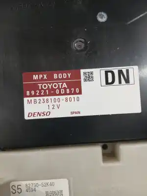 Second-hand car spare part electronic module for toyota yaris active oem iam references 892210d870  