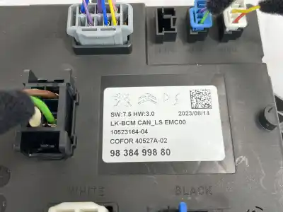 Second-hand car spare part electronic module for jeep avenger altitude oem iam references 9838499880  