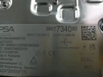 Second-hand car spare part antenna for jeep avenger altitude oem iam references 9857734080  