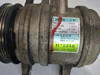 Peça sobressalente para automóvel em segunda mão compressor de ar condicionado a/a a/c por chevrolet matiz s referências oem iam 96406679  