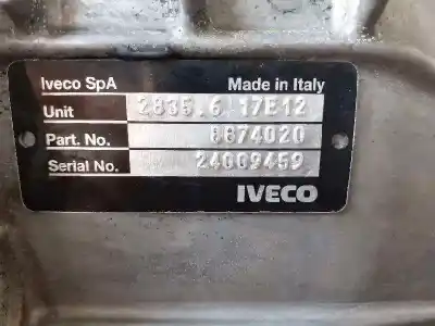 Piesă de schimb auto la mâna a doua cutie de viteze pentru iveco daily 2.3-f1ae3481e referințe oem iam 2835.6 6 velocidades 