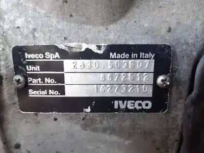 Pièce détachée automobile d'occasion boîte de vitesses pour iveco daily caja cerrada 2.3 d références oem iam 8872512 5 velocidades 
