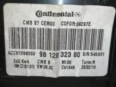 Peça sobressalente para automóvel em segunda mão quadrante por citroen c4 lim. feel edition referências oem iam 9812832380 a2c97398300 