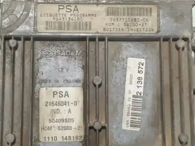 Second-hand car spare part ecu engine control for citroen saxo 1.4 sx oem iam references 9643134280  