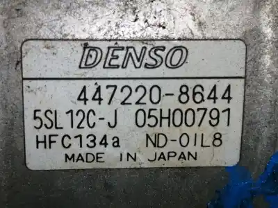 Second-hand car spare part air conditioning compressor for fiat stilo multi wagon (192_) 1.9 d multijet oem iam references 4472208644 2473003230 