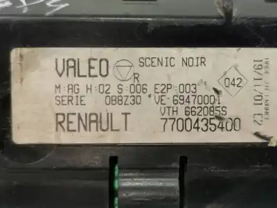 Second-hand car spare part heating / air conditioning control panel for renault megane i scenic (ja0) 1.9 dti diesel cat oem iam references 7700435400  