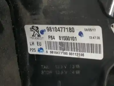 Second-hand car spare part left tailgate light for peugeot 3008 active oem iam references 9810477180 p8481550101 