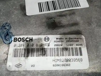 Pezzo di ricambio per auto di seconda mano centralina motore per renault scenic (ja..) 1.9 dci authentique riferimenti oem iam 0281010819  