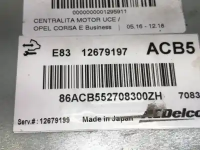 Second-hand car spare part ecu engine control for opel corsa e business oem iam references e8312679197  