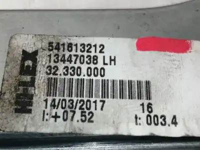 Second-hand car spare part driver left window regulator for opel corsa e business oem iam references 13447038lh  