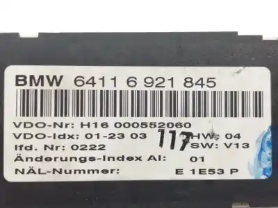 Second-hand car spare part heating / air conditioning control panel for bmw serie 3 compact (e46) 316ti oem iam references 64116921845  