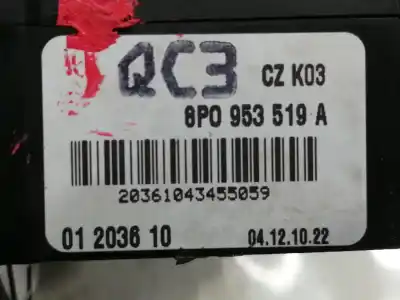 Автозапчастина б/у команда чистити для audi a3 (8p) 2.0 16v fsi посилання на oem iam 8p0953579  
