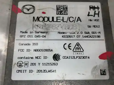 Peça sobressalente para automóvel em segunda mão módulo eletrônico por mazda 3 lim. (bl) luxury referências oem iam bhs267y90f  kr8267y80b