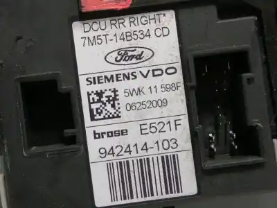 Автозапчасти б/у задний правый стеклорегулятор за ford kuga (cbv) titanium ссылки oem iam 7m5t14b534cd 7m5t14b534 / 8v41s264a26ad 5wk11598f