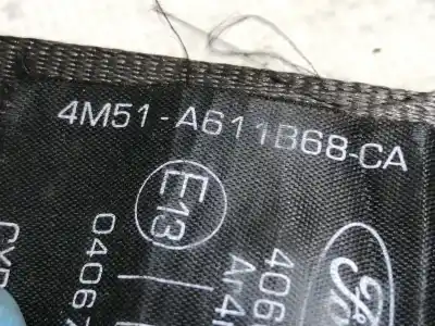 Second-hand car spare part rear left seat belt for ford kuga (cbv) titanium oem iam references 4m51a611b68ca 4m51a611b68 