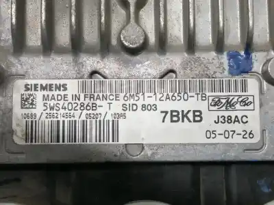 Автозапчасти б/у блок управления двигателем за ford focus c-max (cap) ghia (d) ссылки oem iam 6m5112a650tb 5ws40286bt / j38ac 256214564